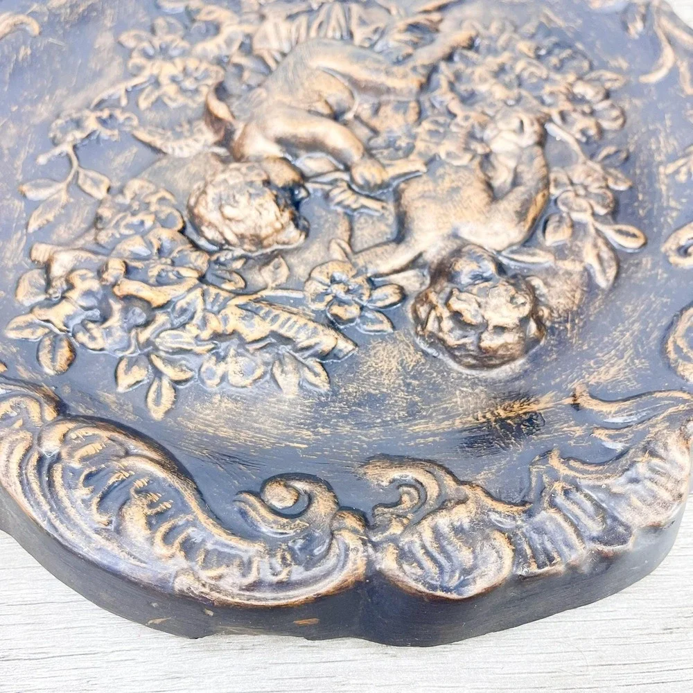 Vintage Cherub Wall Hanging: Gothic Home Decor